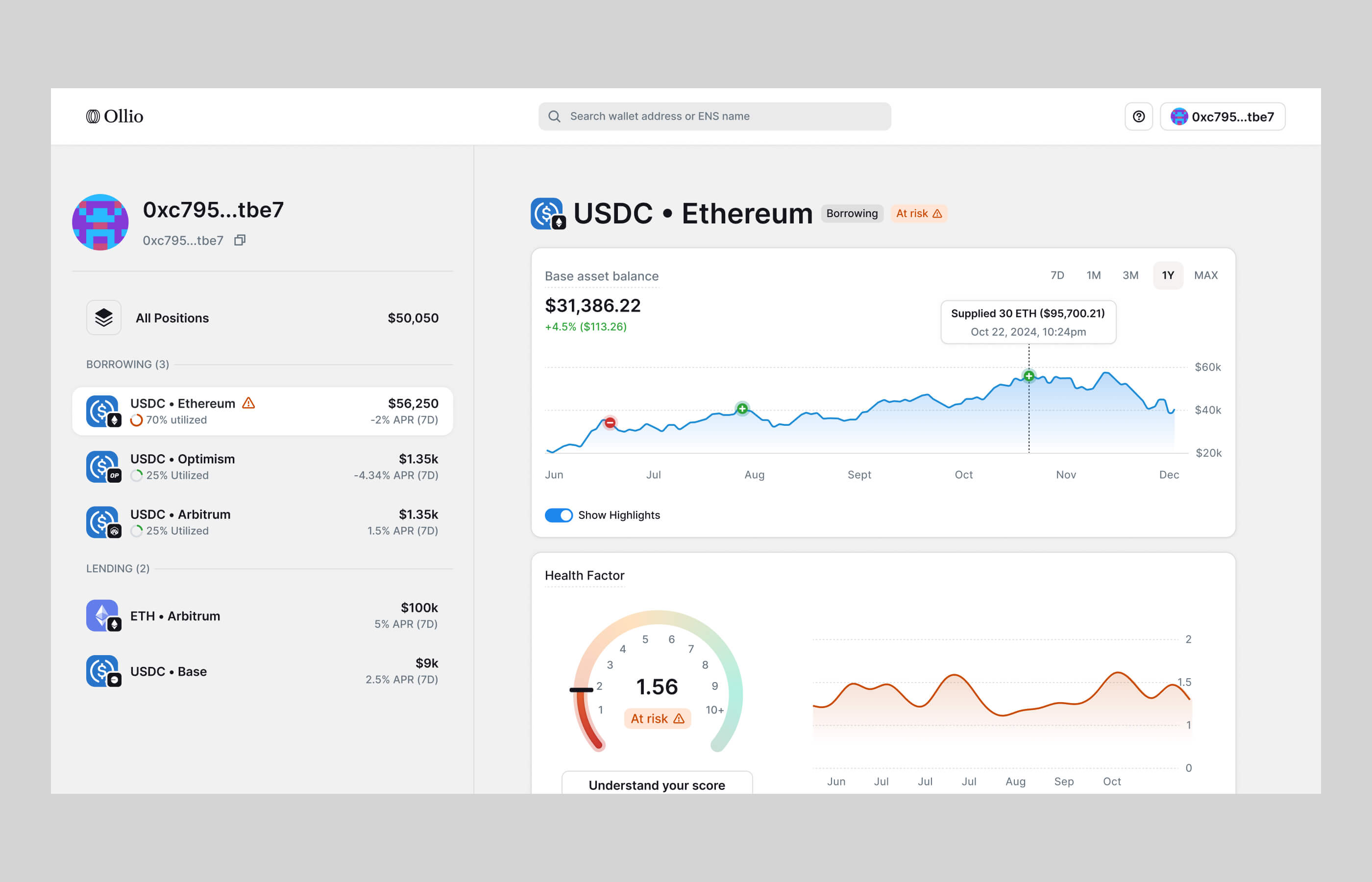 Ollio Compound Portfolio Tracker — liquidation threshold tracking across chains